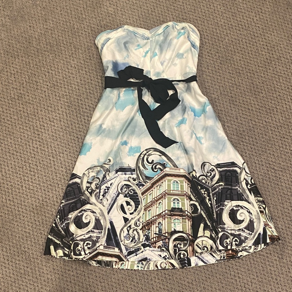 Moulinette Soeurs Blue and Black Mini Dress 2